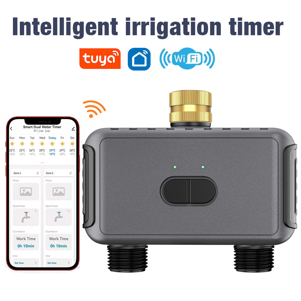 Smart Garden Watering - Wifi Automatic Water Timer Dual Hose