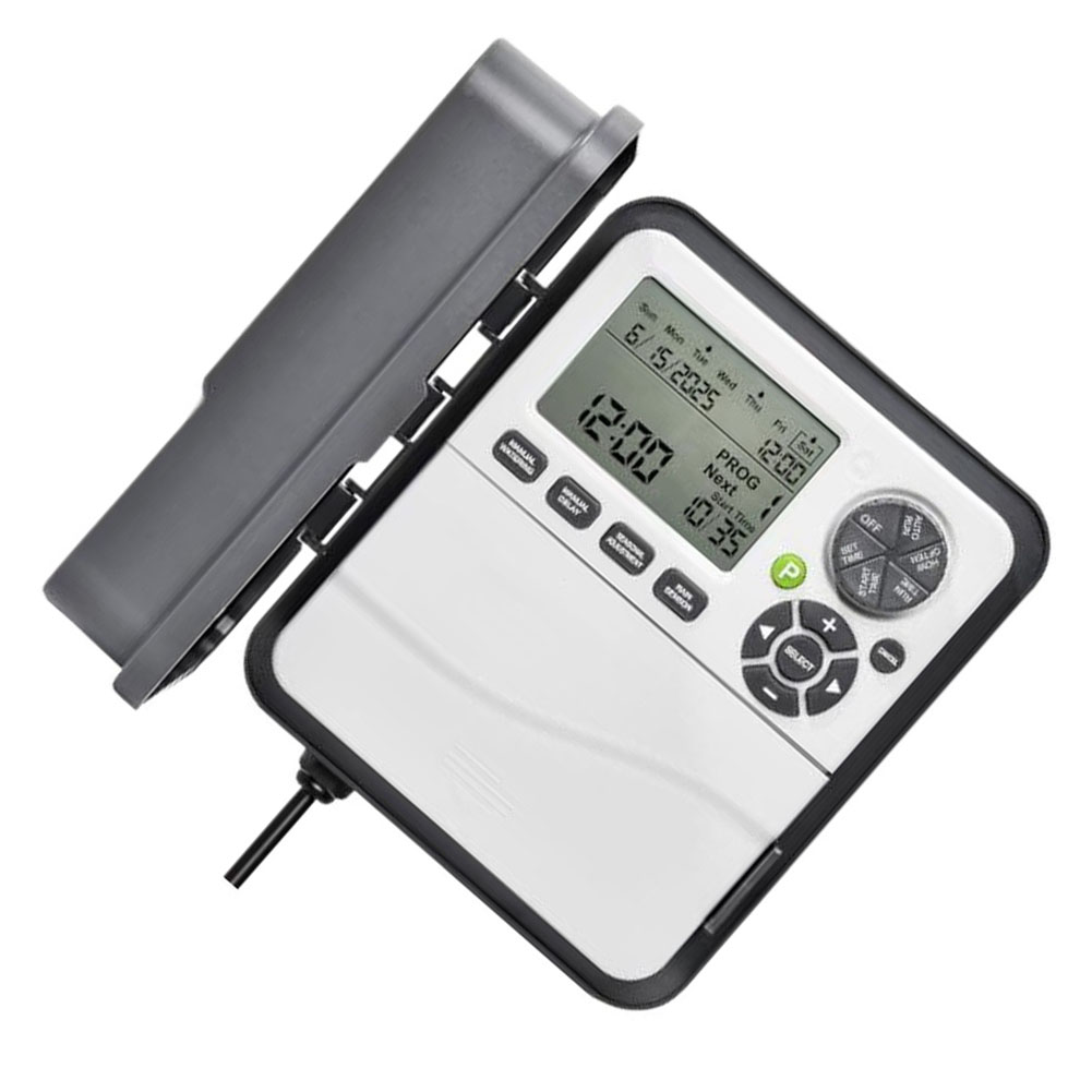 Smart Garden Watering - 1Pc 12-Zone Programmable Sprinkler Controller Gray