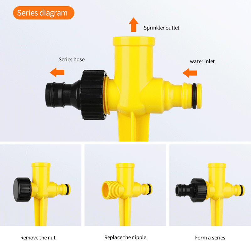 5Pcs Garden Sprinkler 360° Rot - Smart Garden Auk ulasan dan harga