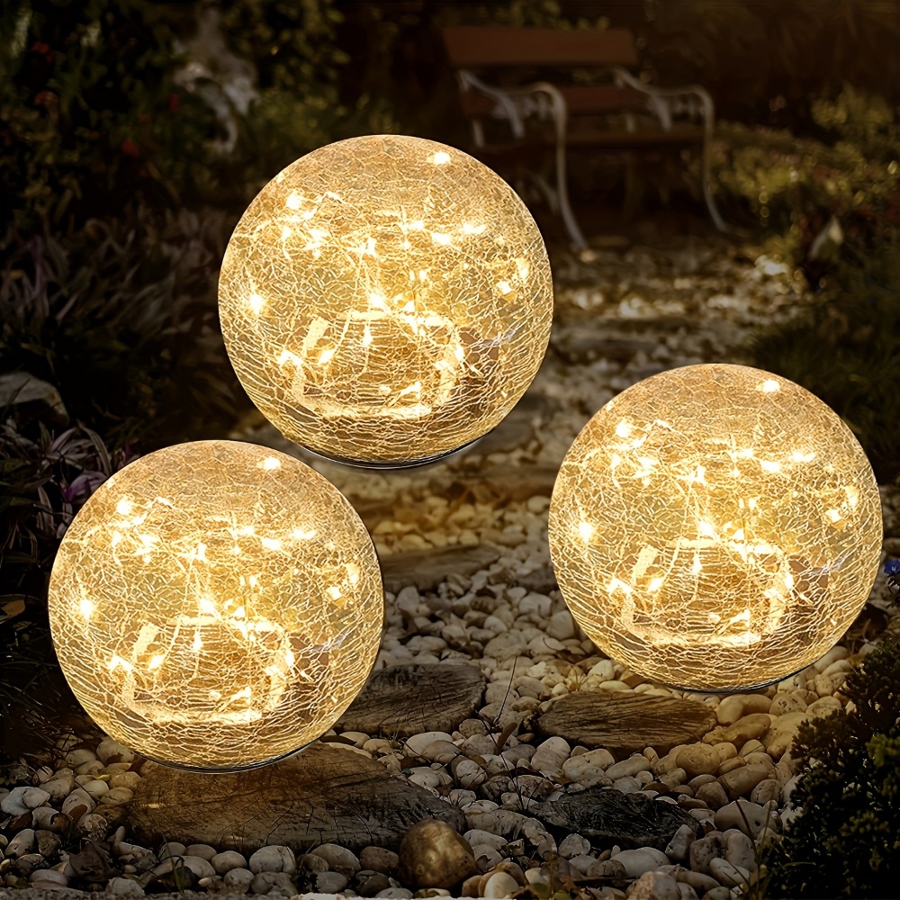 Solar Cracked Glass Ball Light - Smart Garden Solar ulasan dan harga