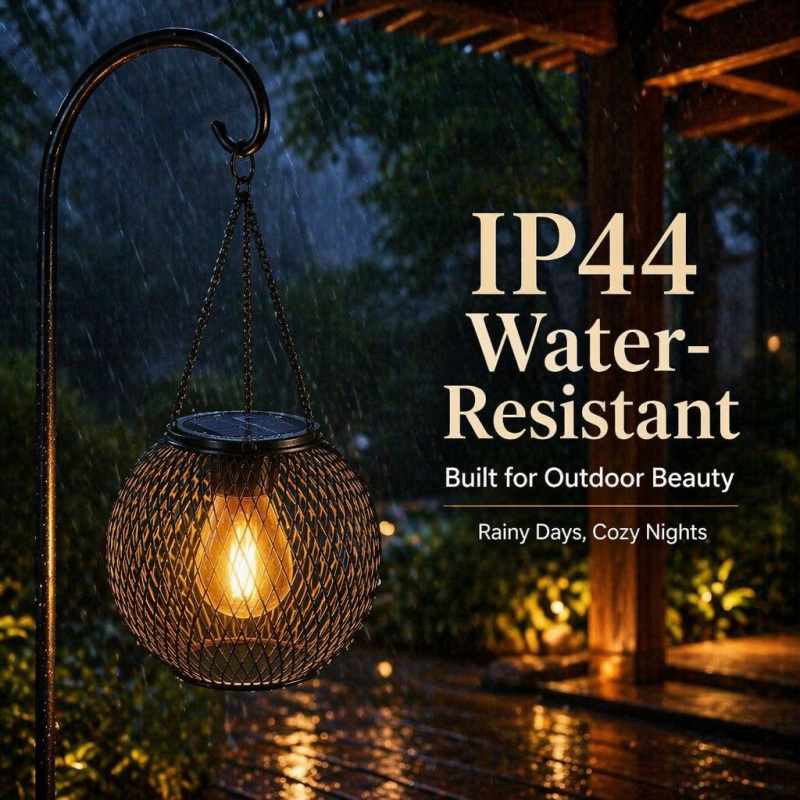 Solar Powered LED Hanging Floo - Smart Garden Lamp ulasan dan harga