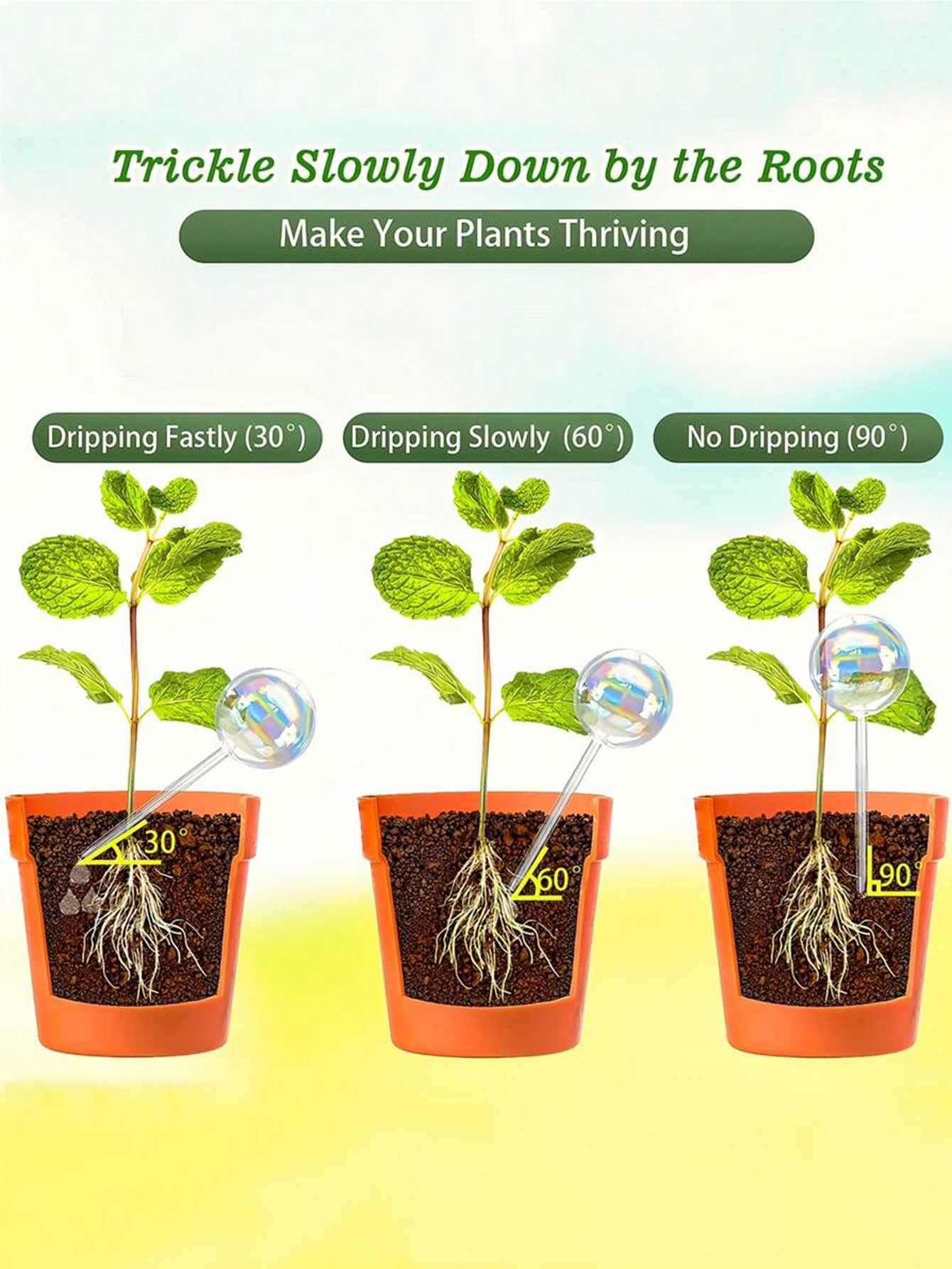 1/2/4pcs Rainbow Gradient Auto - Smart Garden Auk ulasan dan harga