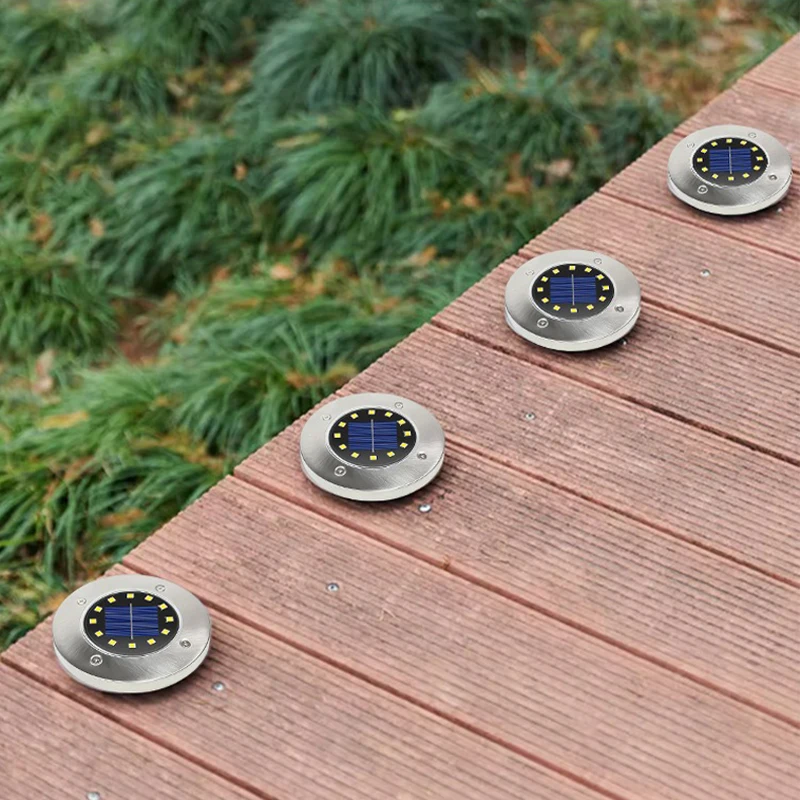 8/20LED Outdoor Solar Disc Lig - Smart Garden Solar ulasan dan harga