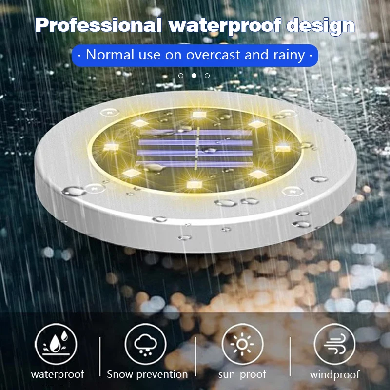 8/20LED Outdoor Solar Disc Lig - Smart Garden Solar ulasan dan harga