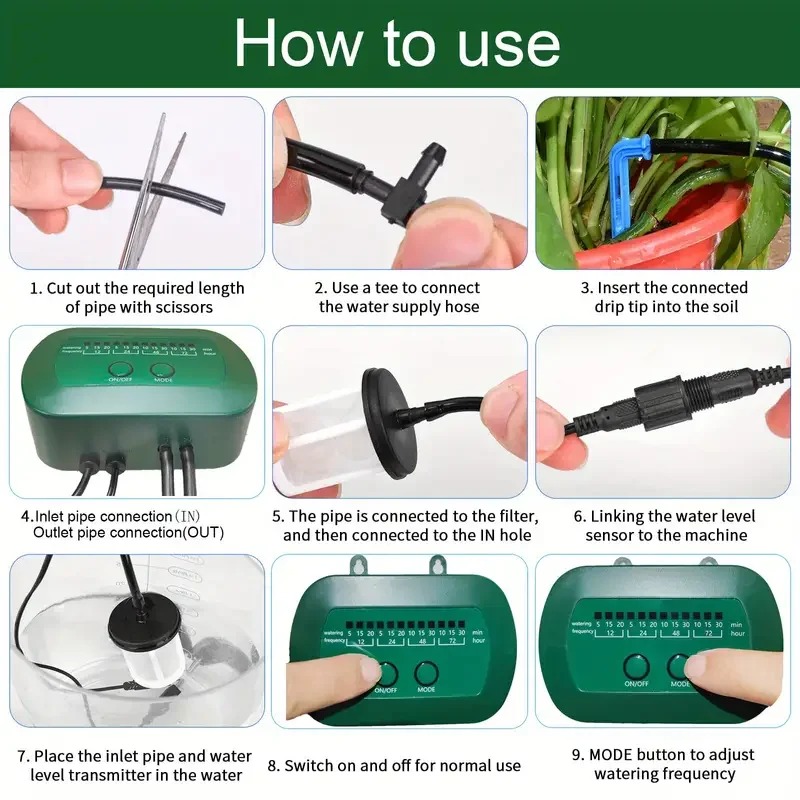 Solar Intelligent Irrigation K - Smart Garden Watering ulasan dan harga