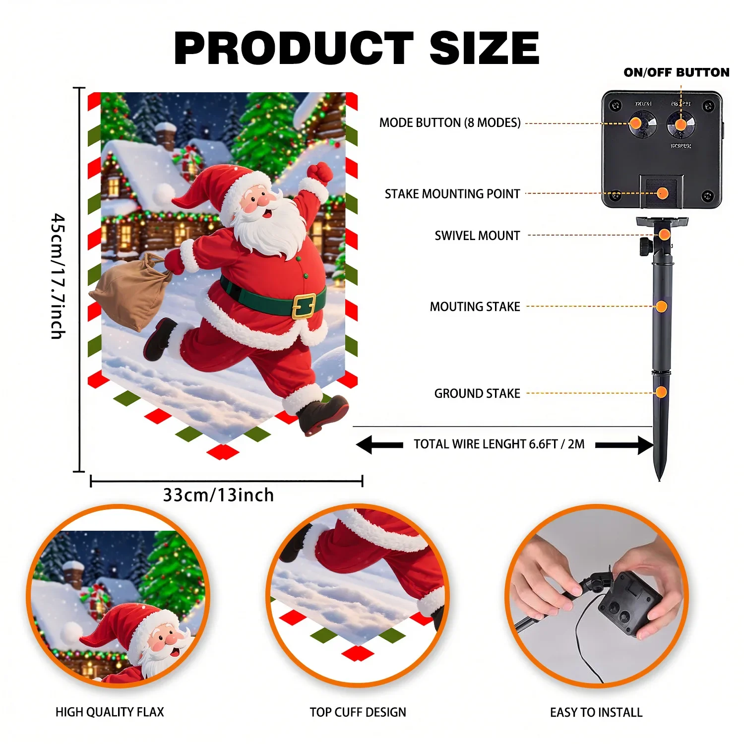 Solar powered LED luminous han - Smart Garden Lamp ulasan dan harga