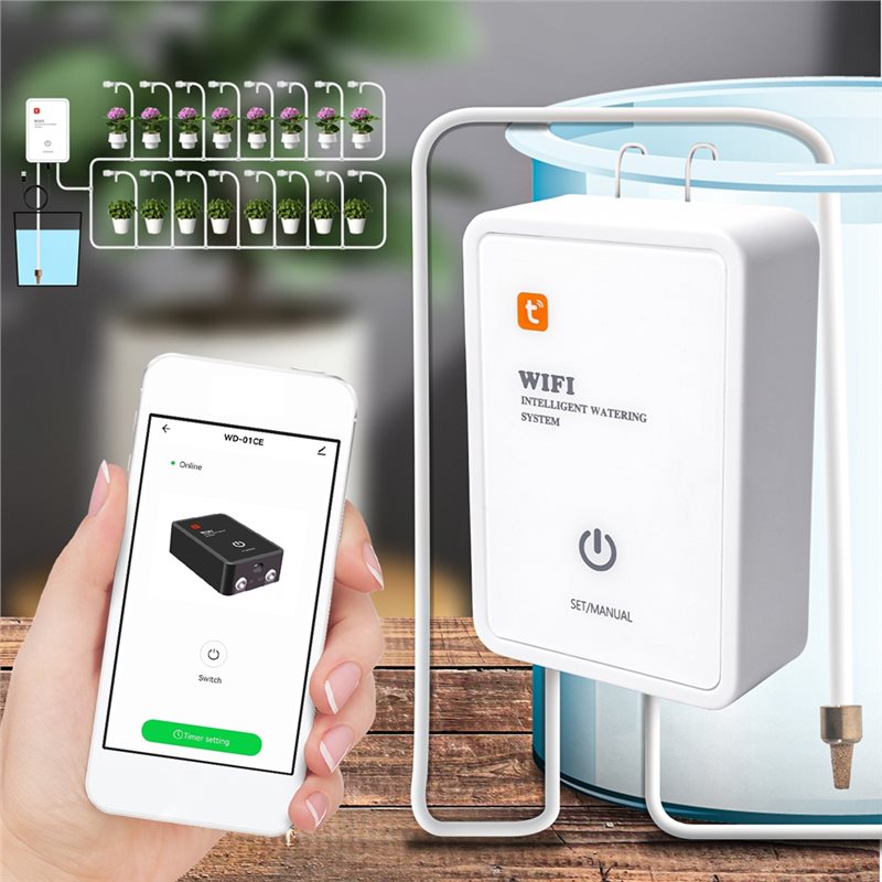 ABMR-Tuya Smart Wifi Garden Co - Smart Garden Watering ulasan dan harga