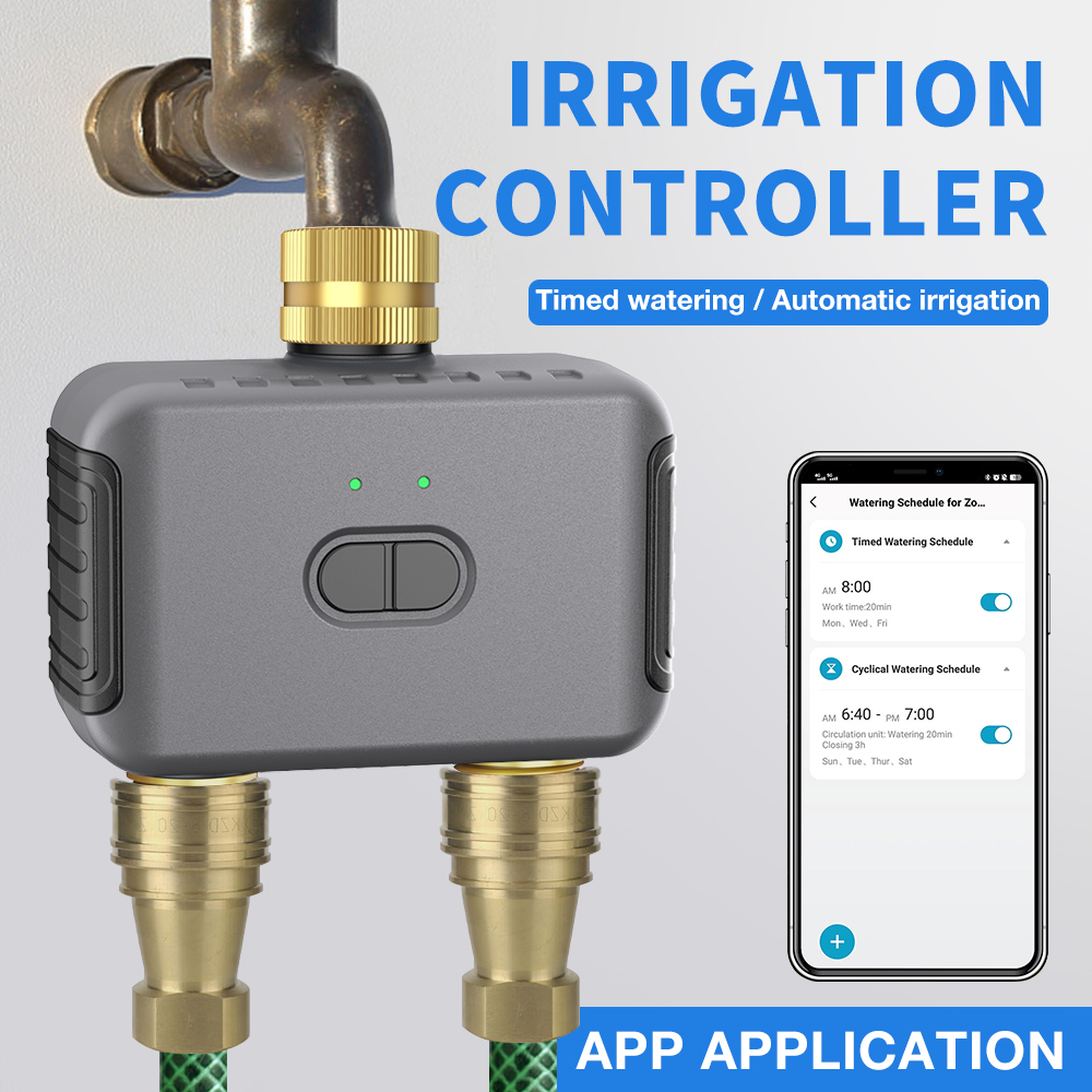Tuya 2 Zone Watering Timer Gar - Smart Garden Watering ulasan dan harga