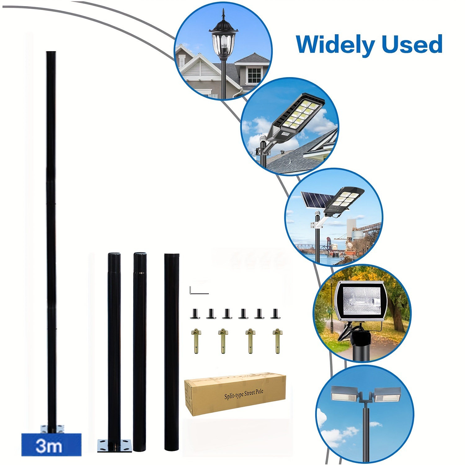 3m Solar Outdoor Split Lamp Po - Smart Garden Solar ulasan dan harga